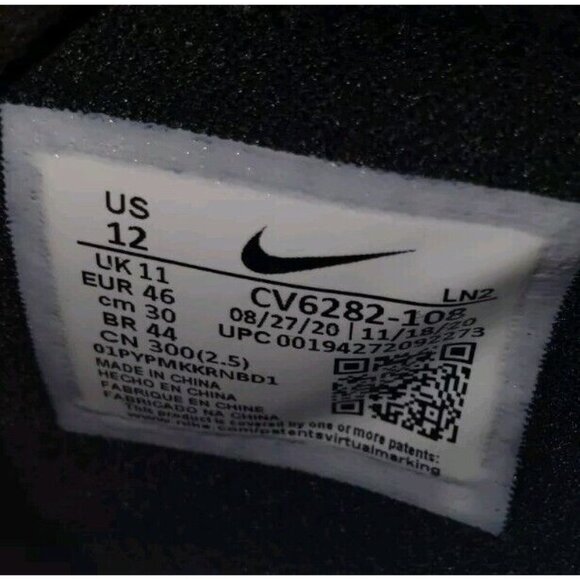 NIKE VAPOR EDGE ELITE 360 FLYKNIT FOOTBALL WHITE/BLACK MEN'S SIZE 12 NEW - Picture 8 of 8